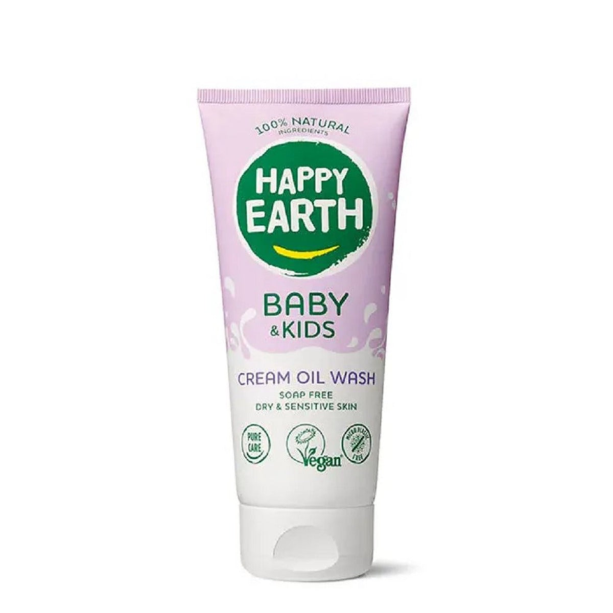 Happy Earth Cream Oil Wash Gel for Baby & Kids 200ml - 6 Pack
