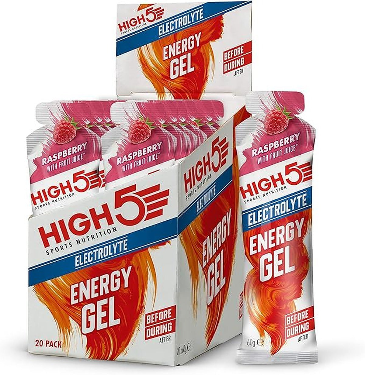 High 5 Energy Gel Electrolyte 60g - All Flavours - Pack of 20 - image 5