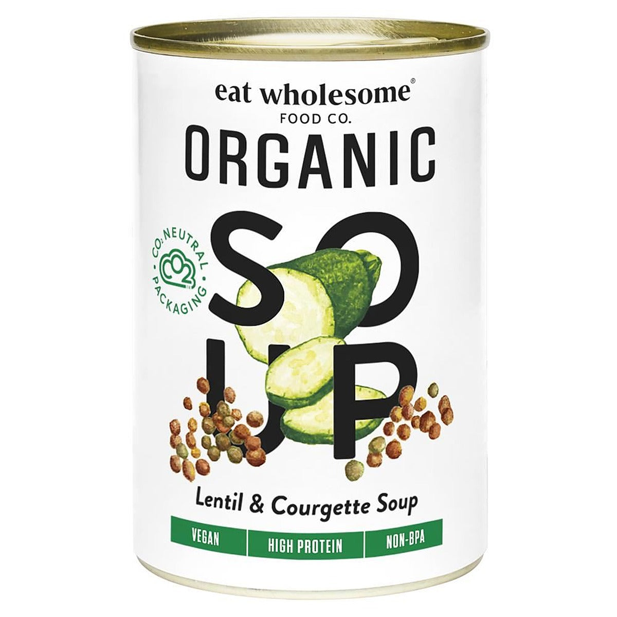 Eat Wholesome Organic Lentil & Courgette Soup 400g