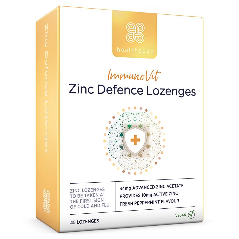 Healthspan ImmunoVit Zinc Defence Lozenges 45 Lozenges