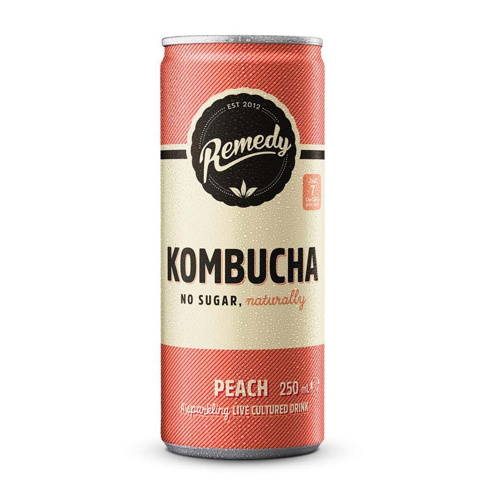 Remedy Kombucha Kombucha Peach 250ml - 6 Pack