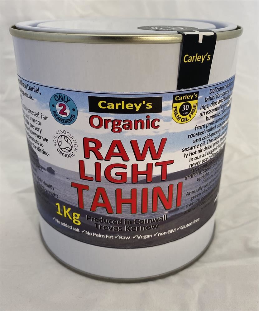 Carley's Organic RAW LIGHT Tahini 1000g Eco Tin