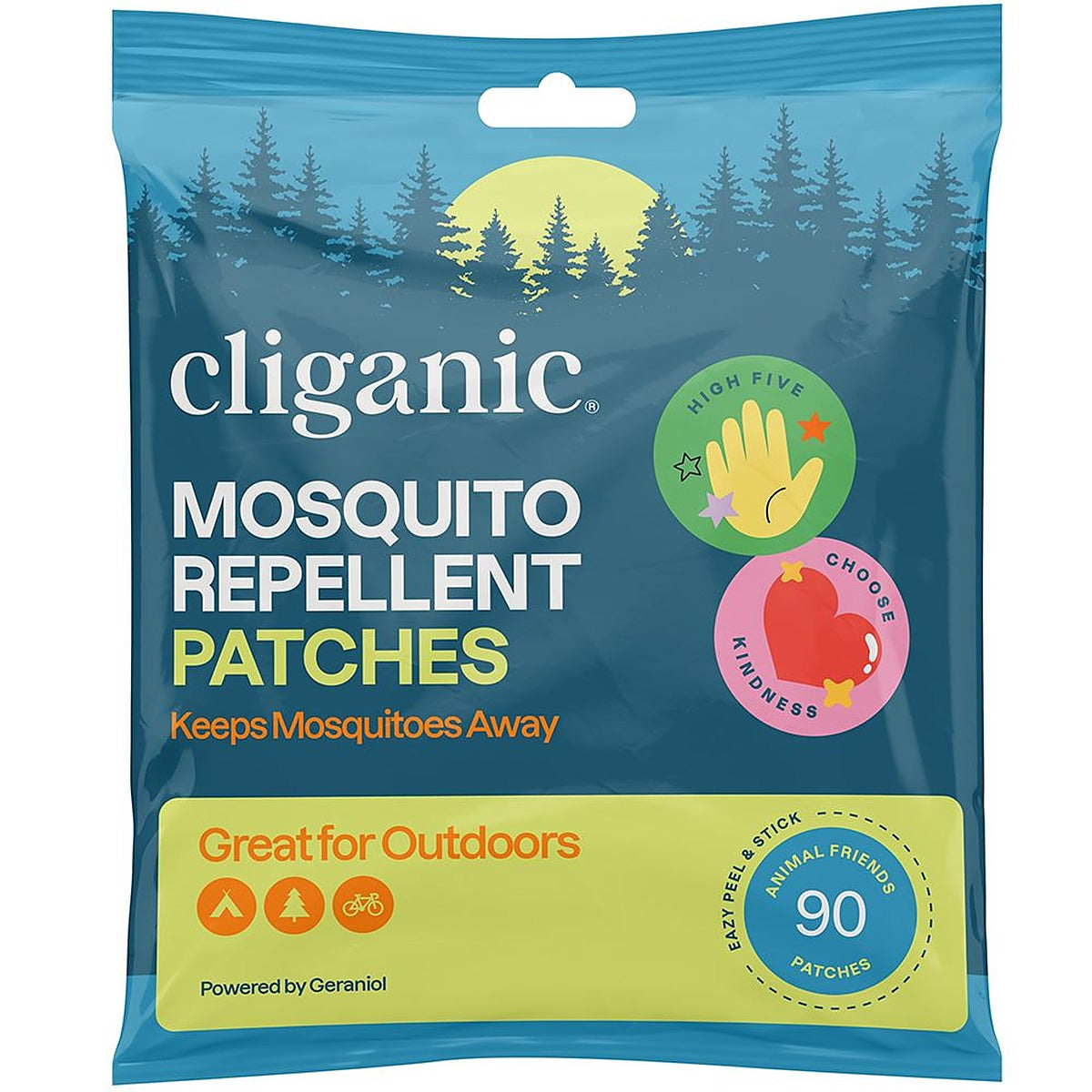 Cliganic UK Cliganic Repellent Patches Kids Positive Vibes 90CT