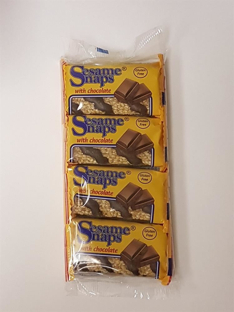 Sesame Snaps In Chocolate 4x30g - 30 Pack