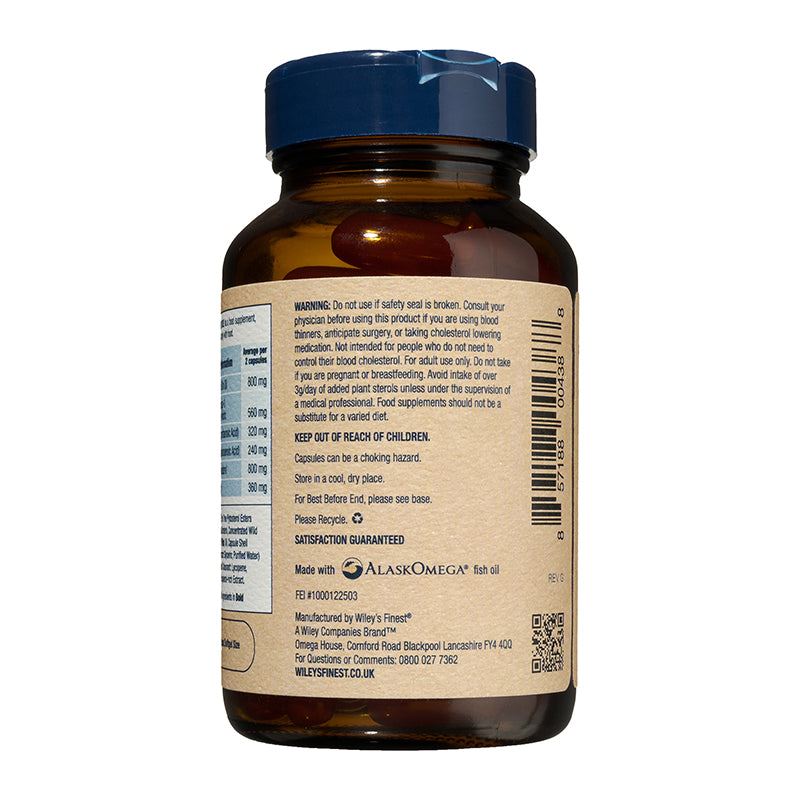 Wiley's Finest Fish Oil Cholesterol Support 90 Capsules