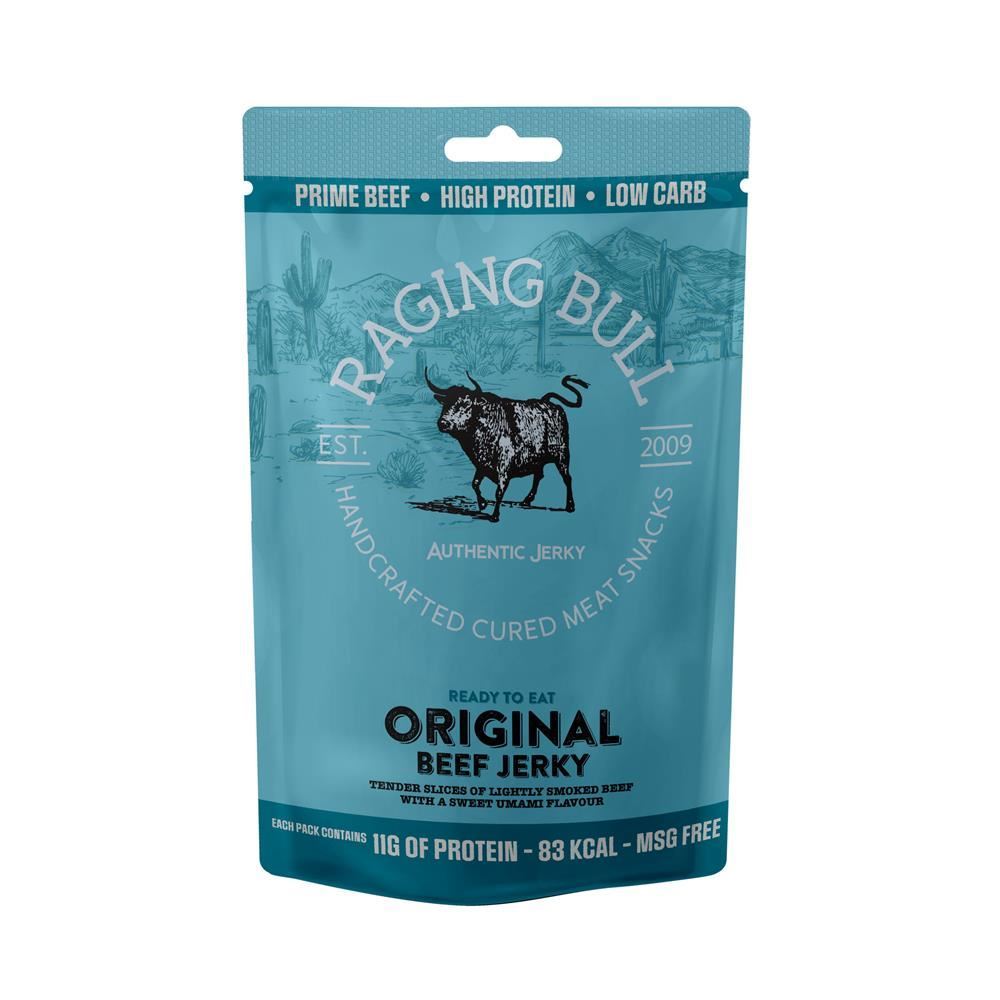 Raging Bull Snacks Original Beef Jerky 28g - 10 Pack