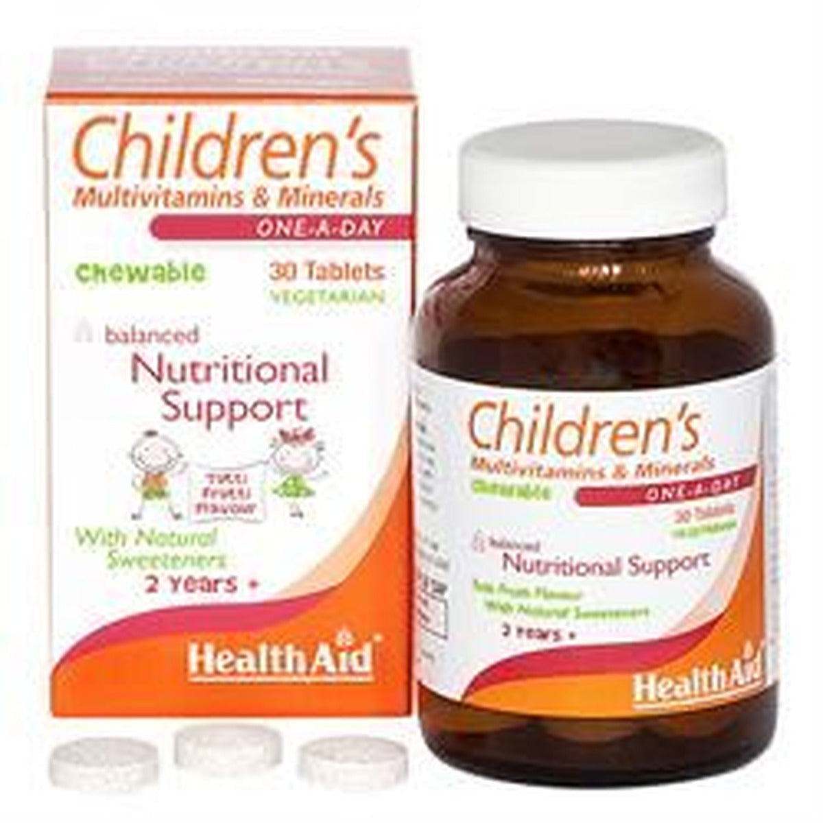 HealthAid Children's MultiVit + Minerals 30 Tablets