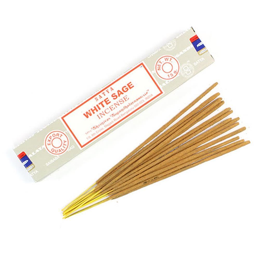 Satya White Sage Incense sticks 15g - 6 Pack