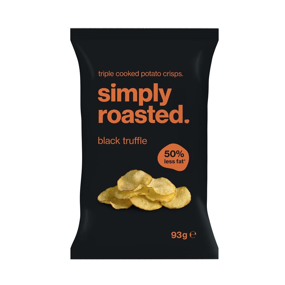 Simply Roasted Black Truffle Crisps 93g - 12 Pack