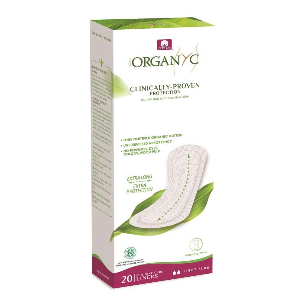Organyc Extra Long flat panty liners light flow