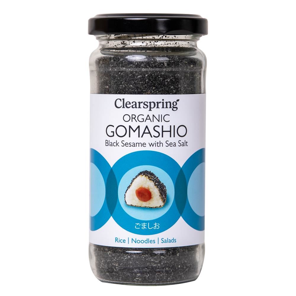 Clearspring Organic Gomashio - Black Sesame with Sea Salt 100g