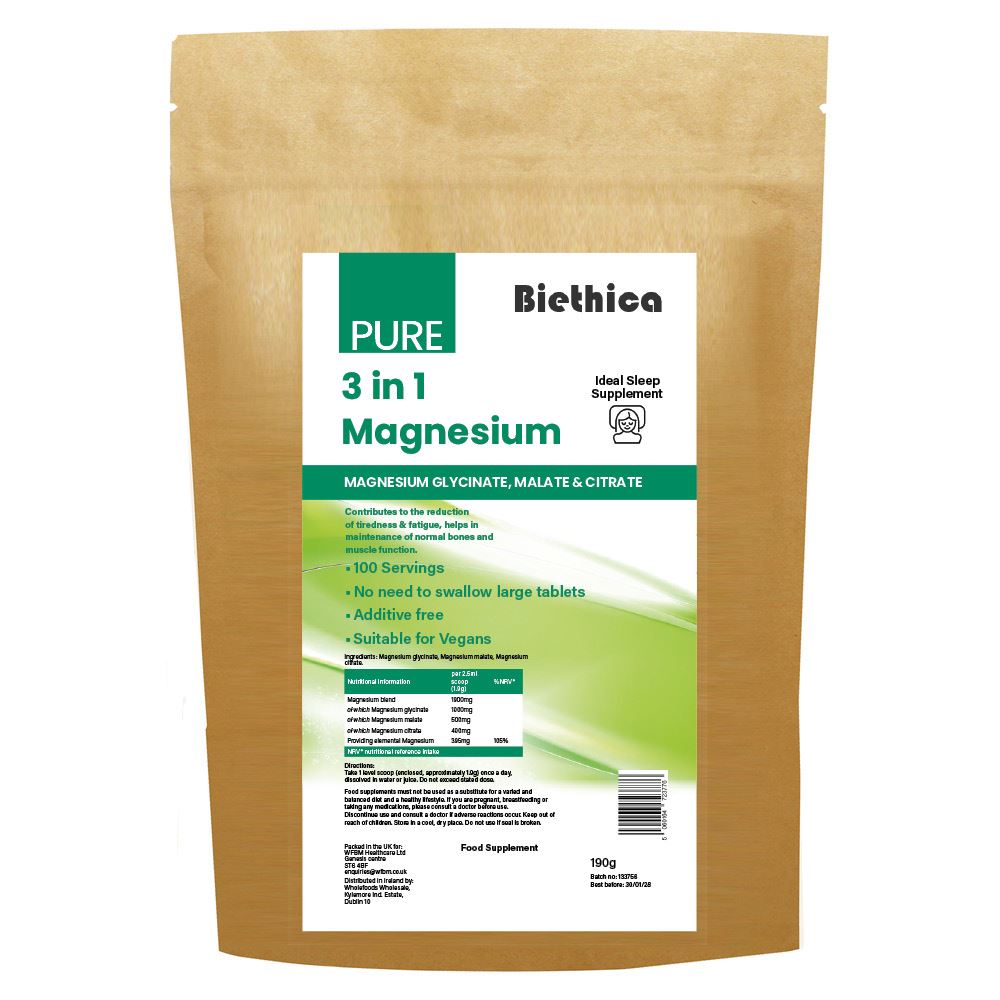 Biethica Pure 3 in 1 Magnesium Powder 180g