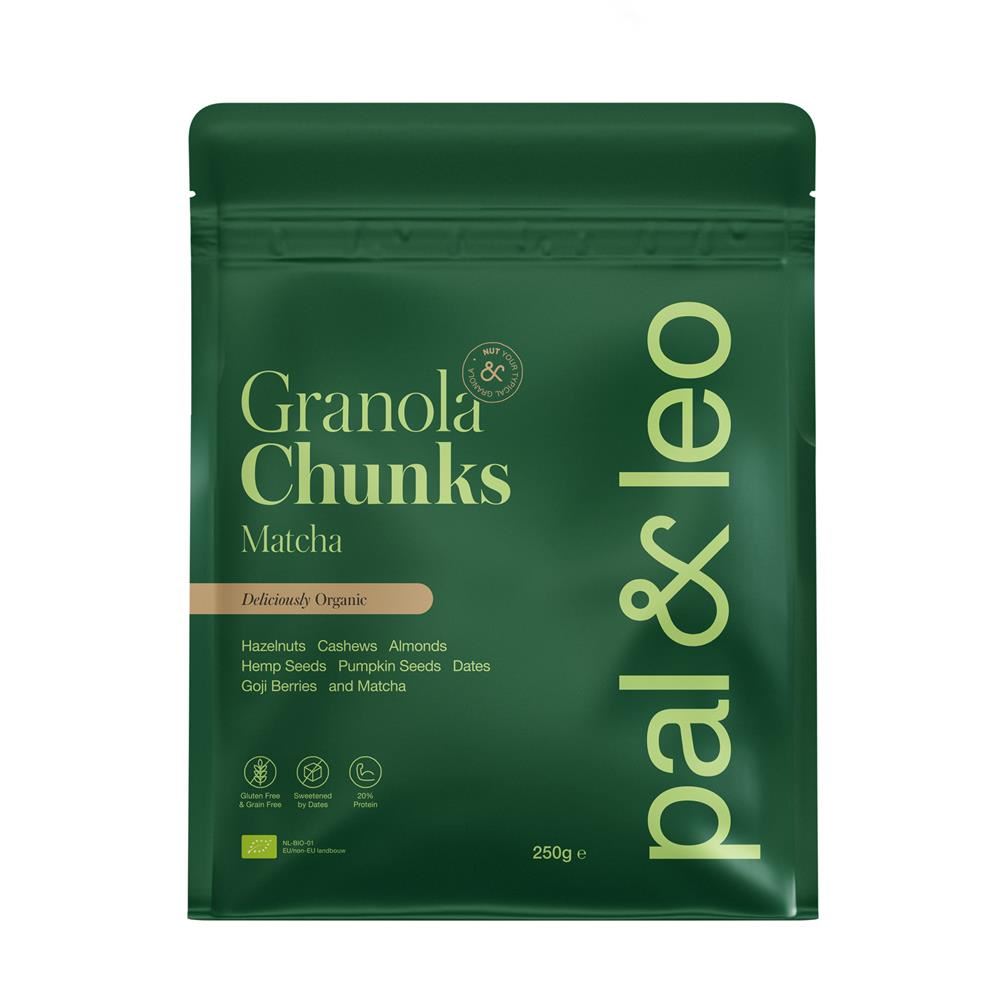 Pal & Leo Organic Granola Chunks Matcha - 15 Pack