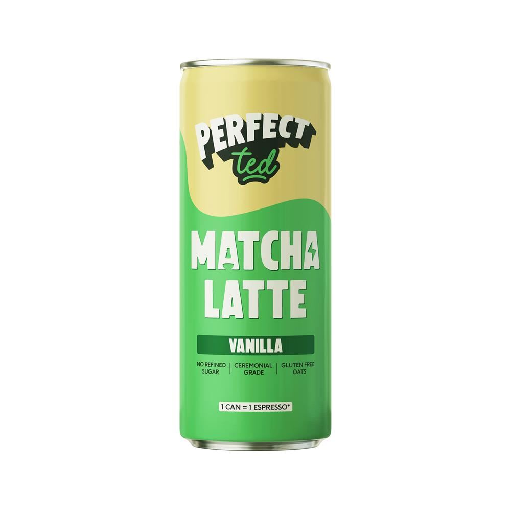PerfectTed Matcha Latte Vanilla 250ml - 3 Pack