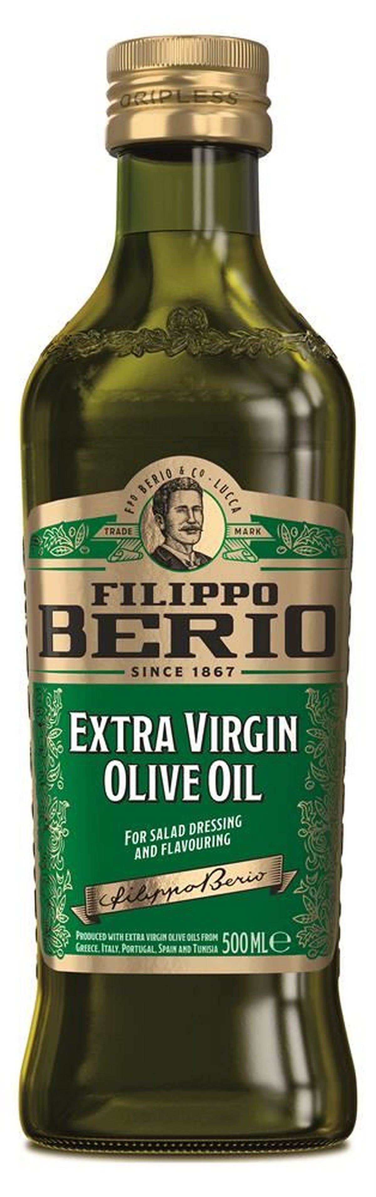 Filippo Berio Extra Virgin Olive Oil 500ml - 6 Pack
