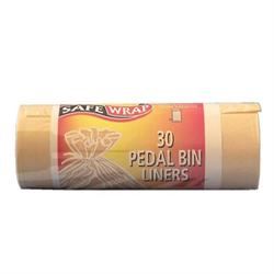 Safewrap Pedal Bin Liners 30 Bags