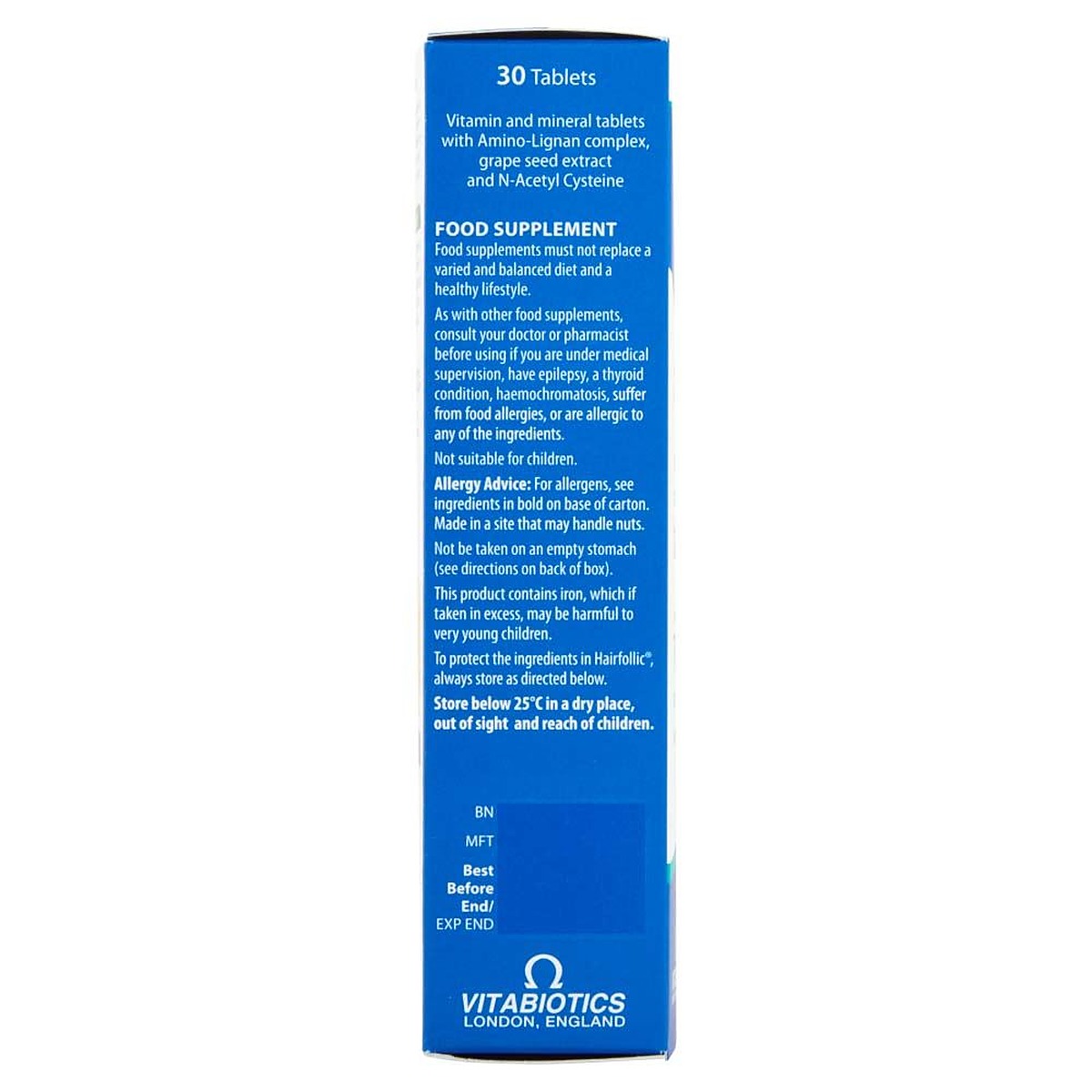 Vitabiotics Hairfollic Man - 30 Tablets - image 3