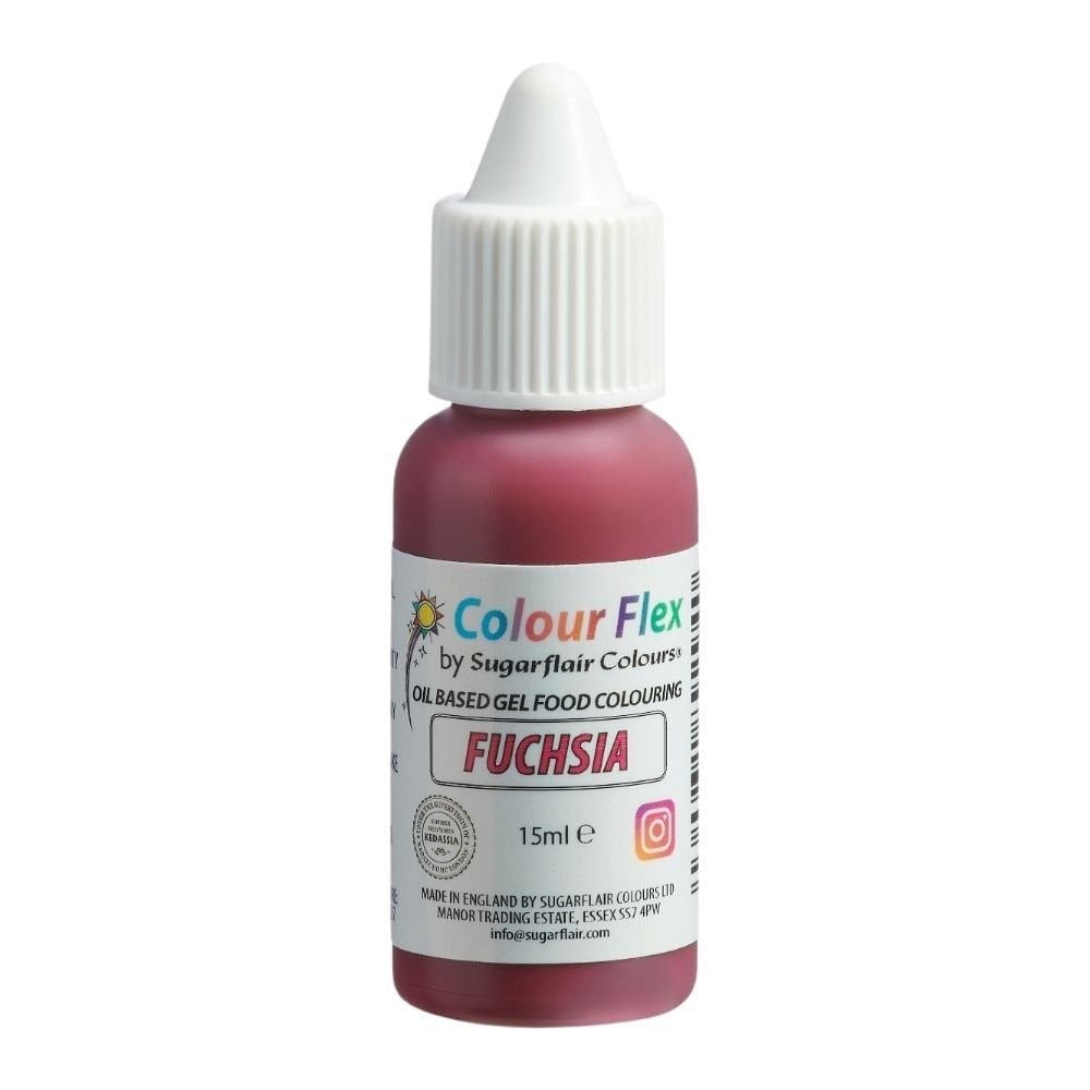 Sugarflair Colour Flex Oil Based Food Colouring Gel 15ml - All Colour