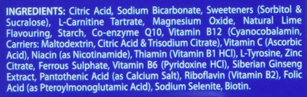 Vitabiotics Wellman Energy Natural Lime Flavour - 10 Effervescent Tablets