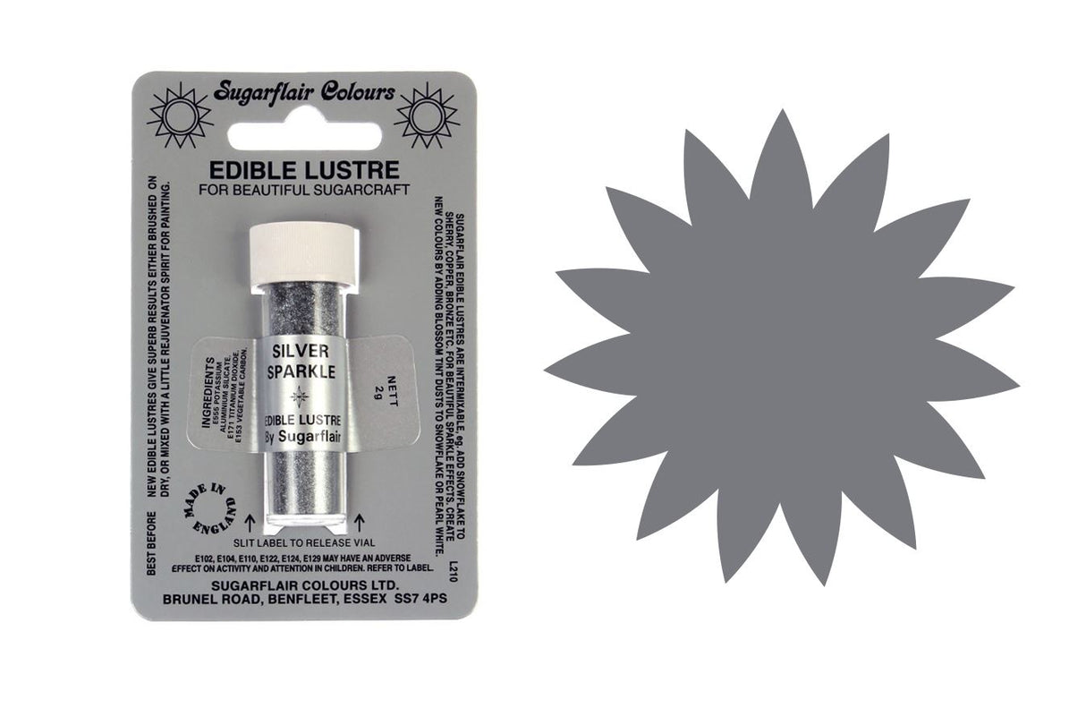 Sugarflair Edible Lustre - 2g All Shades