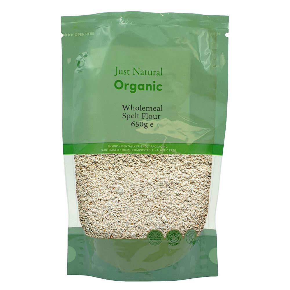 Just Natural Organic Organic Wholemeal Spelt Flour 650g