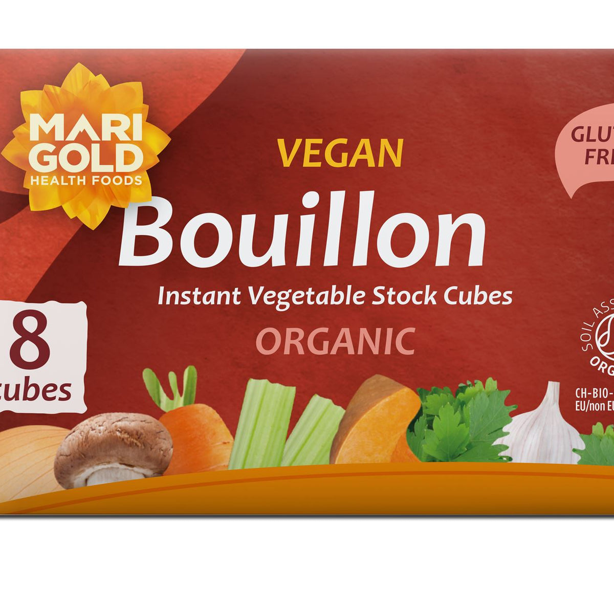 Marigold Vegetable Bouillon Organic Stock Cubes - 8 Cubes – Health Plus
