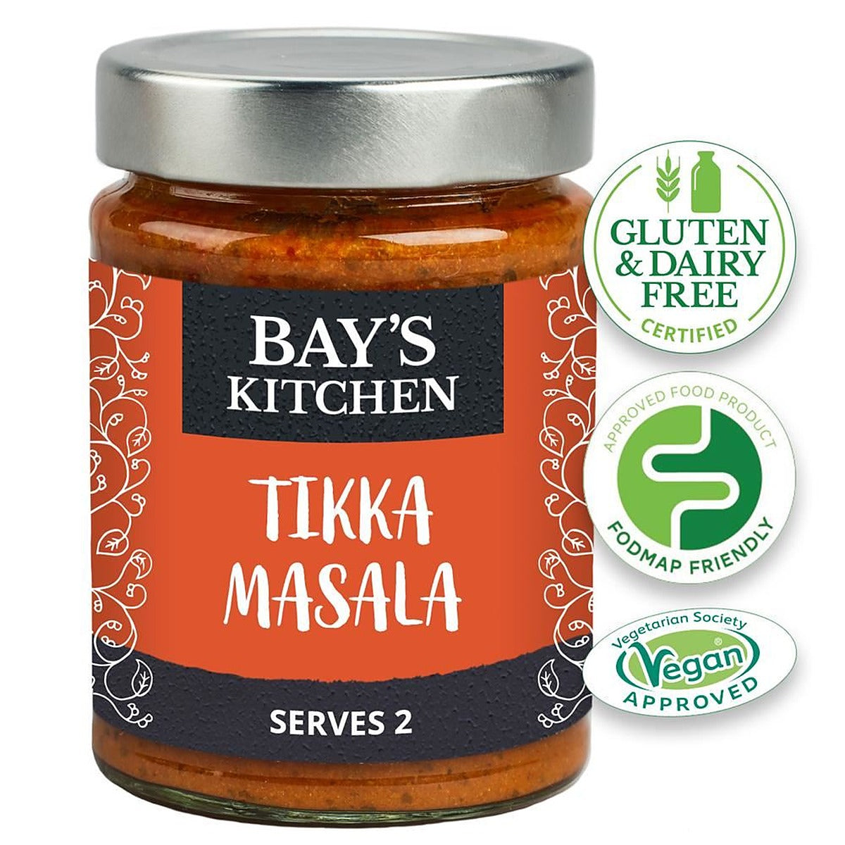 Bays Kitchen Tikka Masala Stir-in Sauce Low FODMAP Vegan 260g