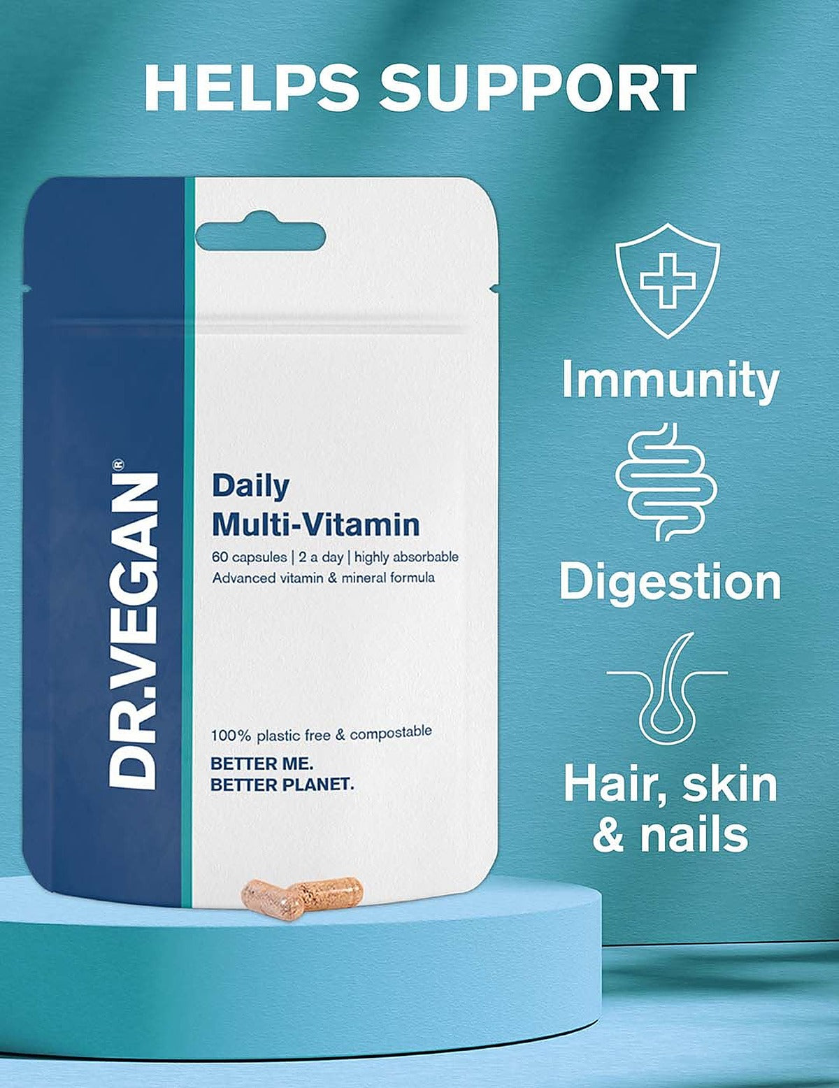 Dr. Vegan Daily Multi-Vitamin - 60 Capsules - image 6