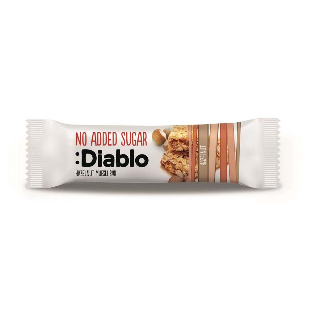 Diablo Sugar Free Hazelnut Muesli Bar 30g