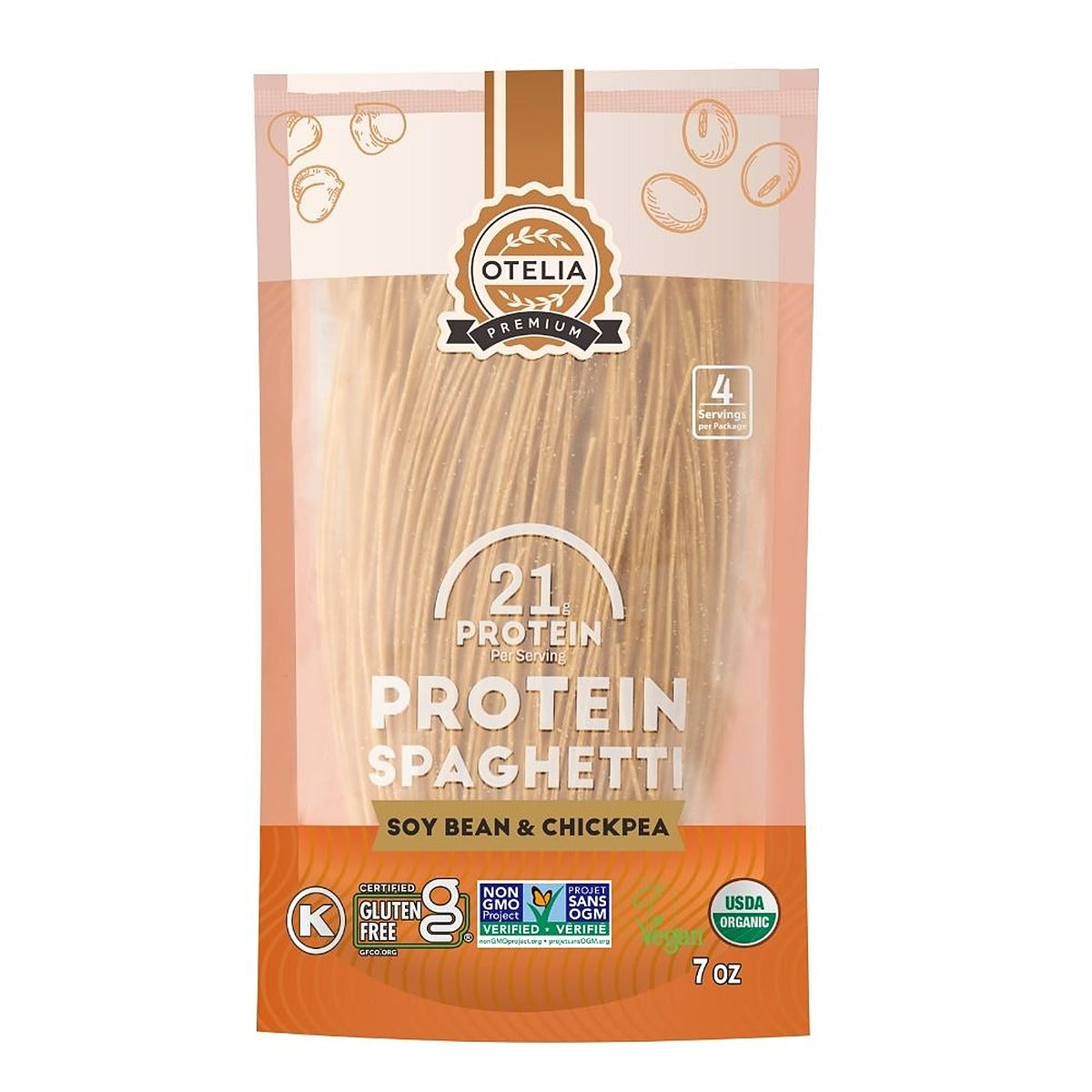 Otelia ORGANIC Soy & Chickpea Protein Spaghetti/Pasta 200g