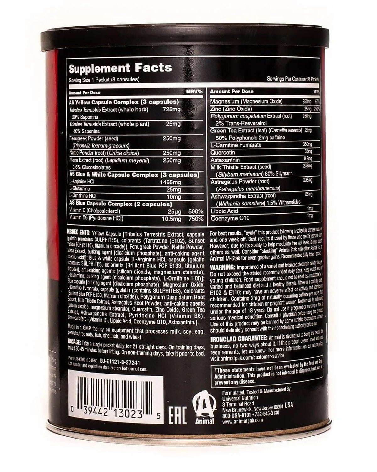 Universal Nutrition Animal Stak 21 Packs Comprehensive Support Pack - image 2
