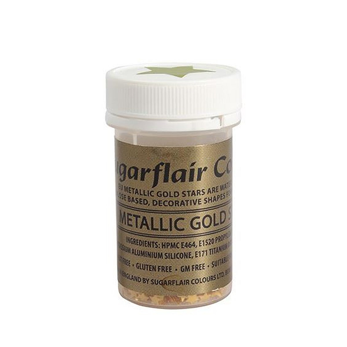 Sugarflair Metallic Edible Stars - 3g All Shades - image 3