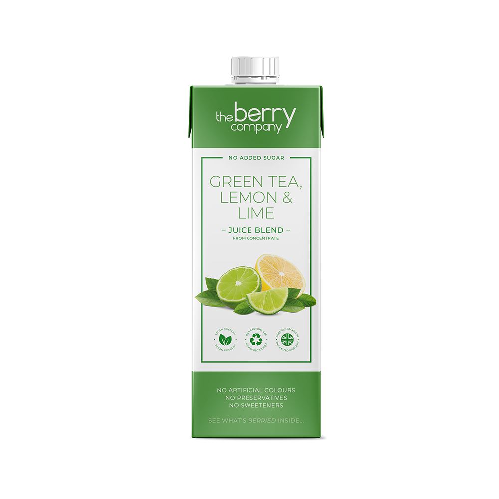 The Berry Company Green Tea with Lemon and Lime 1L