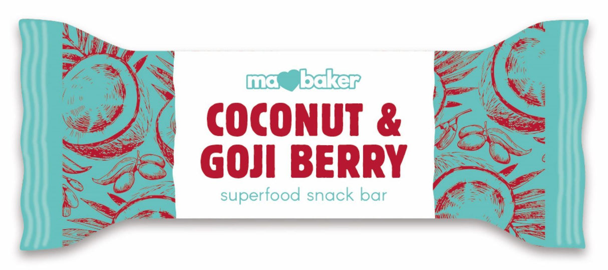Ma Baker Superfood Snack Bars Coconut & Goji Berry 45g - 16 Pack