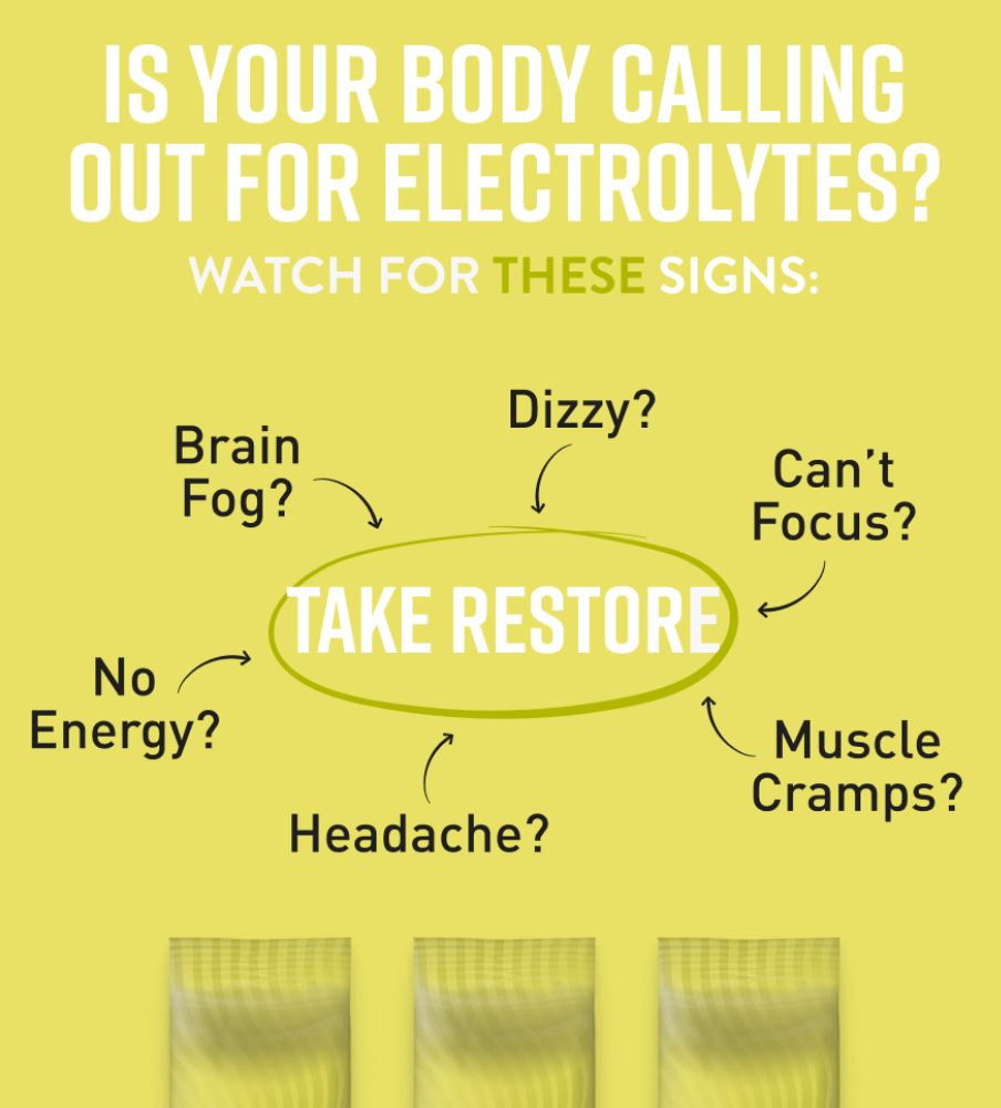 Hunter & Gather Restore Lemon & Lime Electrolyte Sachets 30 x 5.21g per pack