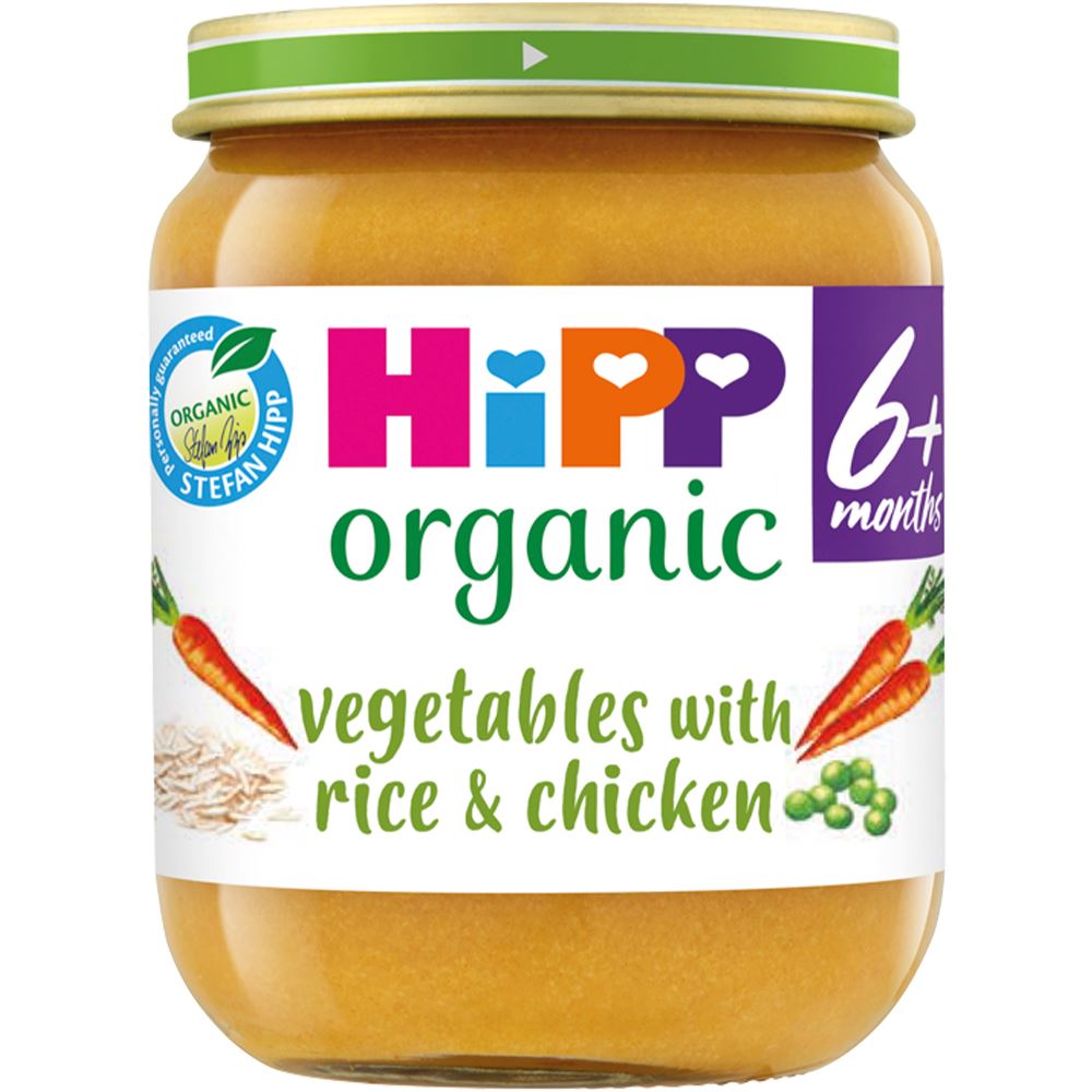 Hipp Vegetables with Rice & Chicken 125g