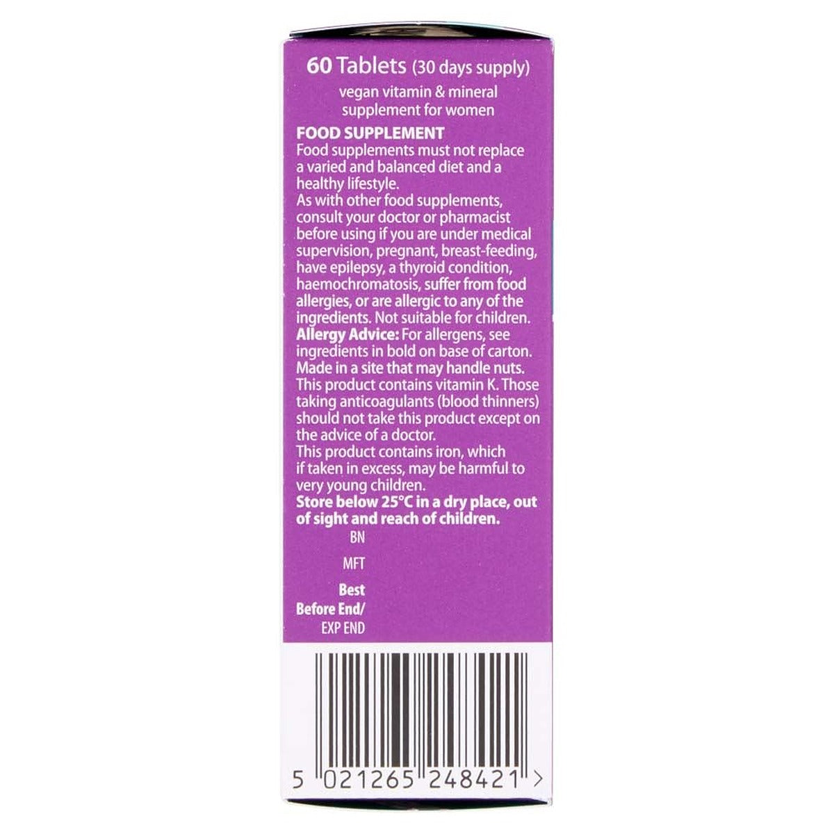 Vitabiotics Wellwoman Vegan - 60 Tablets - image 4