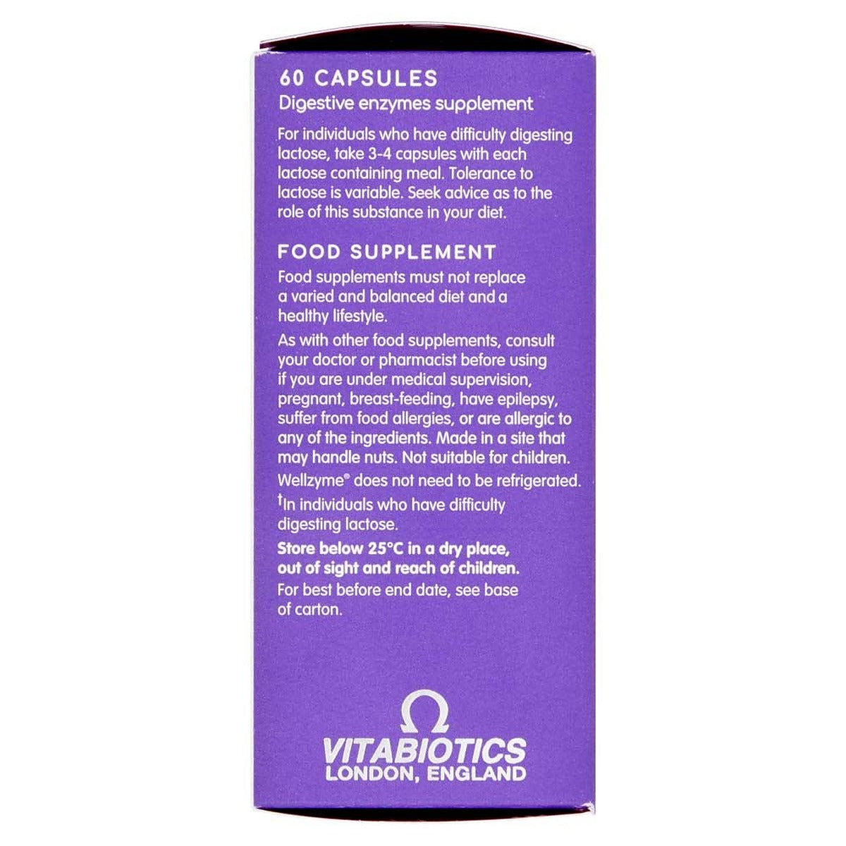 Vitabiotics Wellzyme Digestive Enzymes Advanced Formula - 60 Capsules - image 6