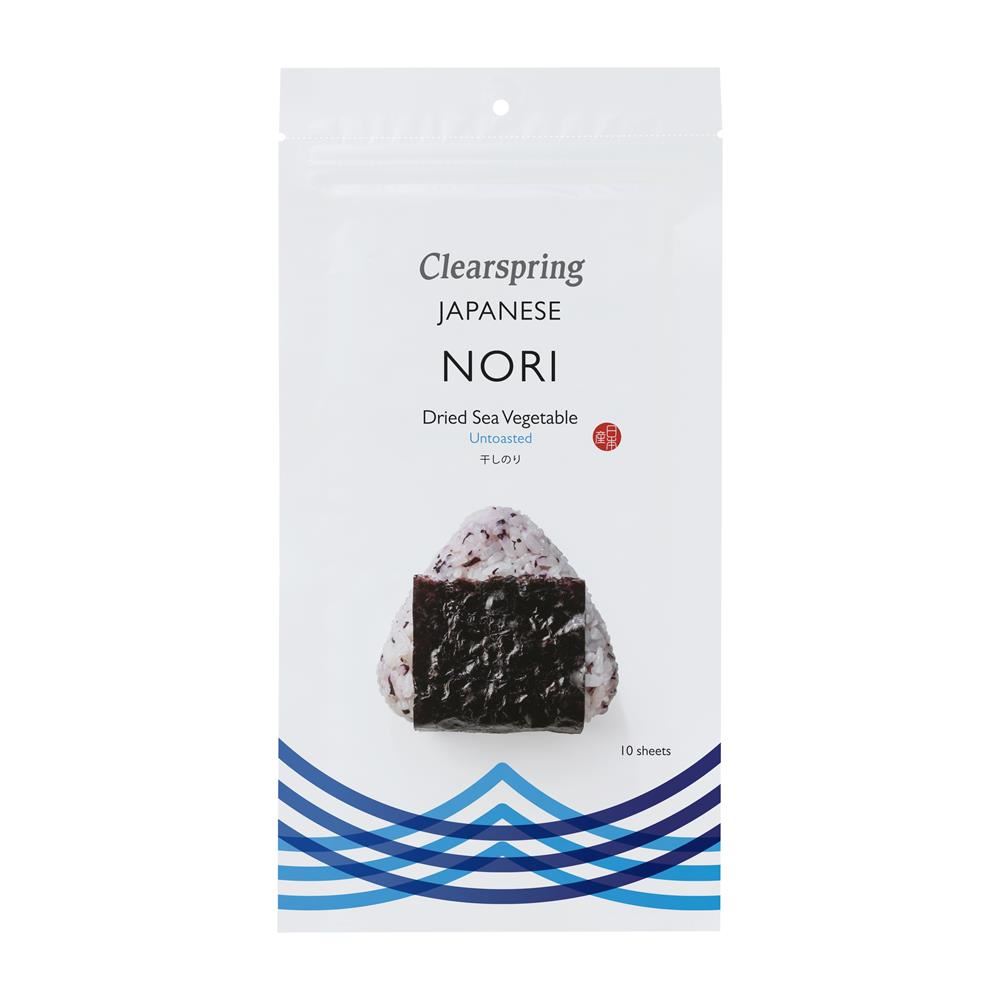 Clearspring Japanese Nori Untoasted - 10 sheets