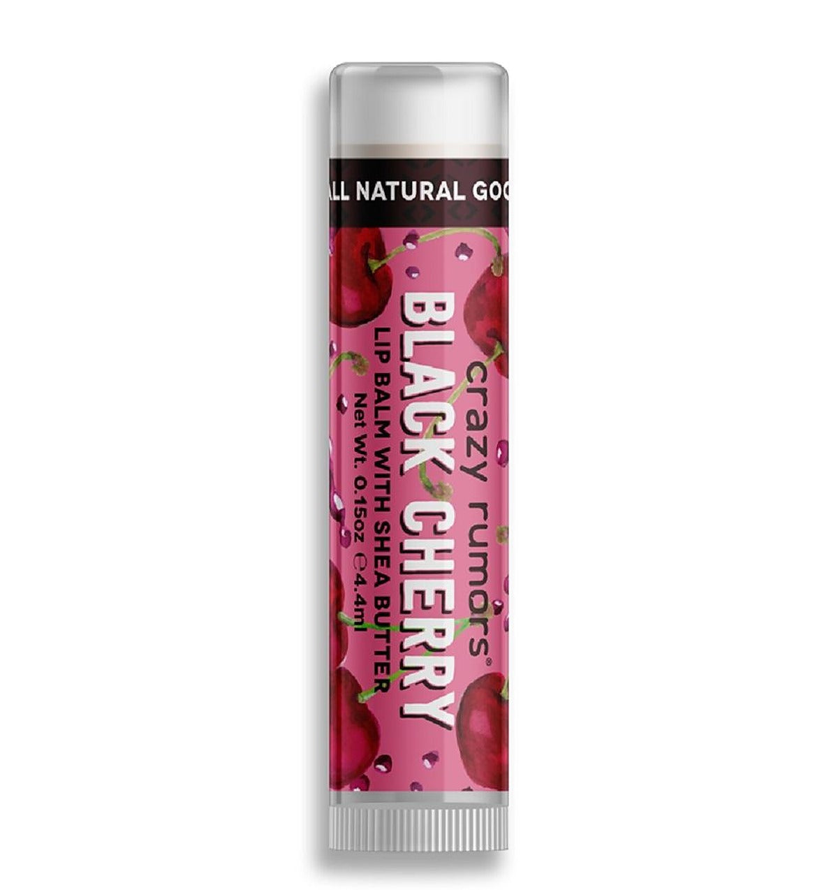 Crazy Rumors Black Cherry Flavoured Vegan Lip Balm 100% natural 4g