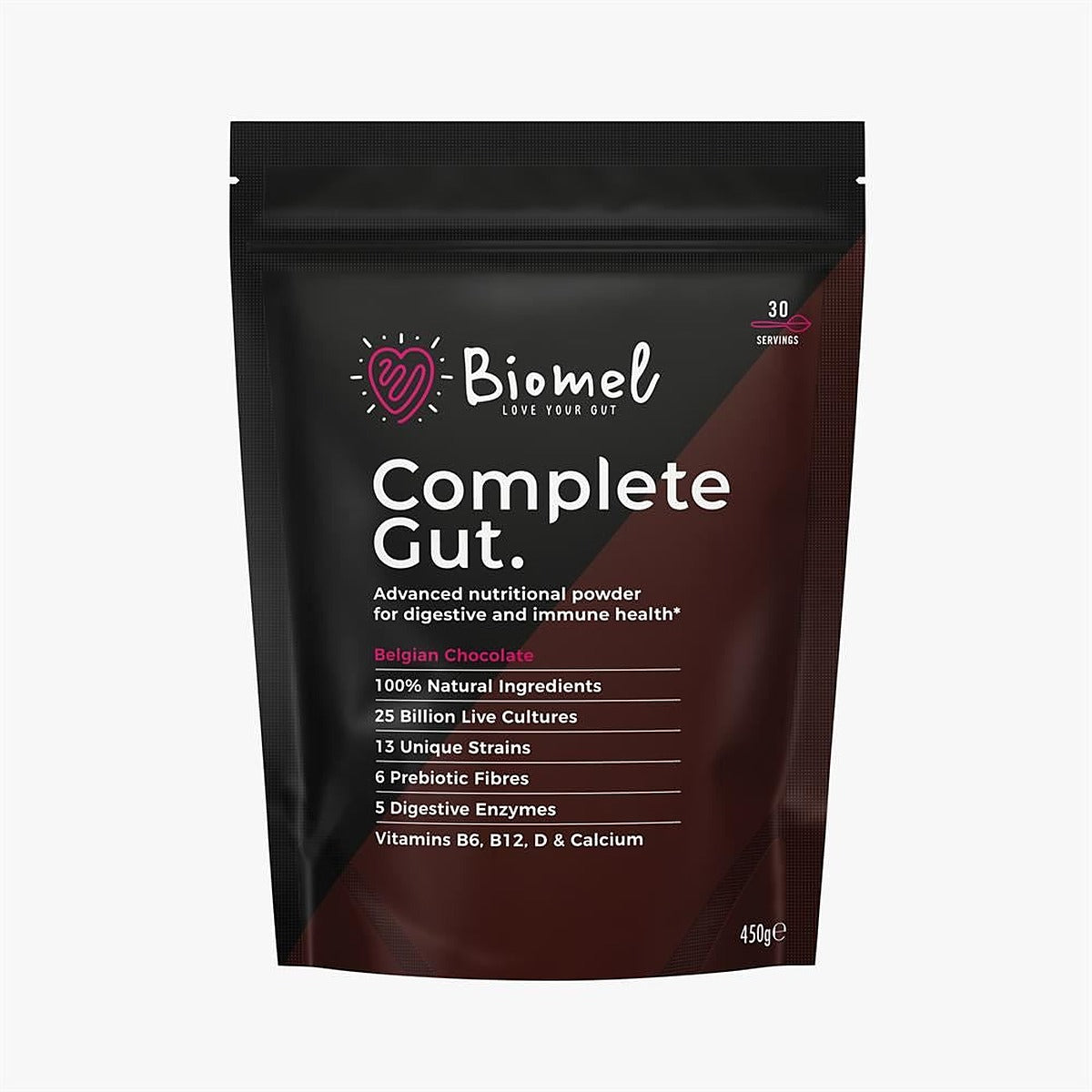 Biomel Complete Gut Belgian Chocolate 450g