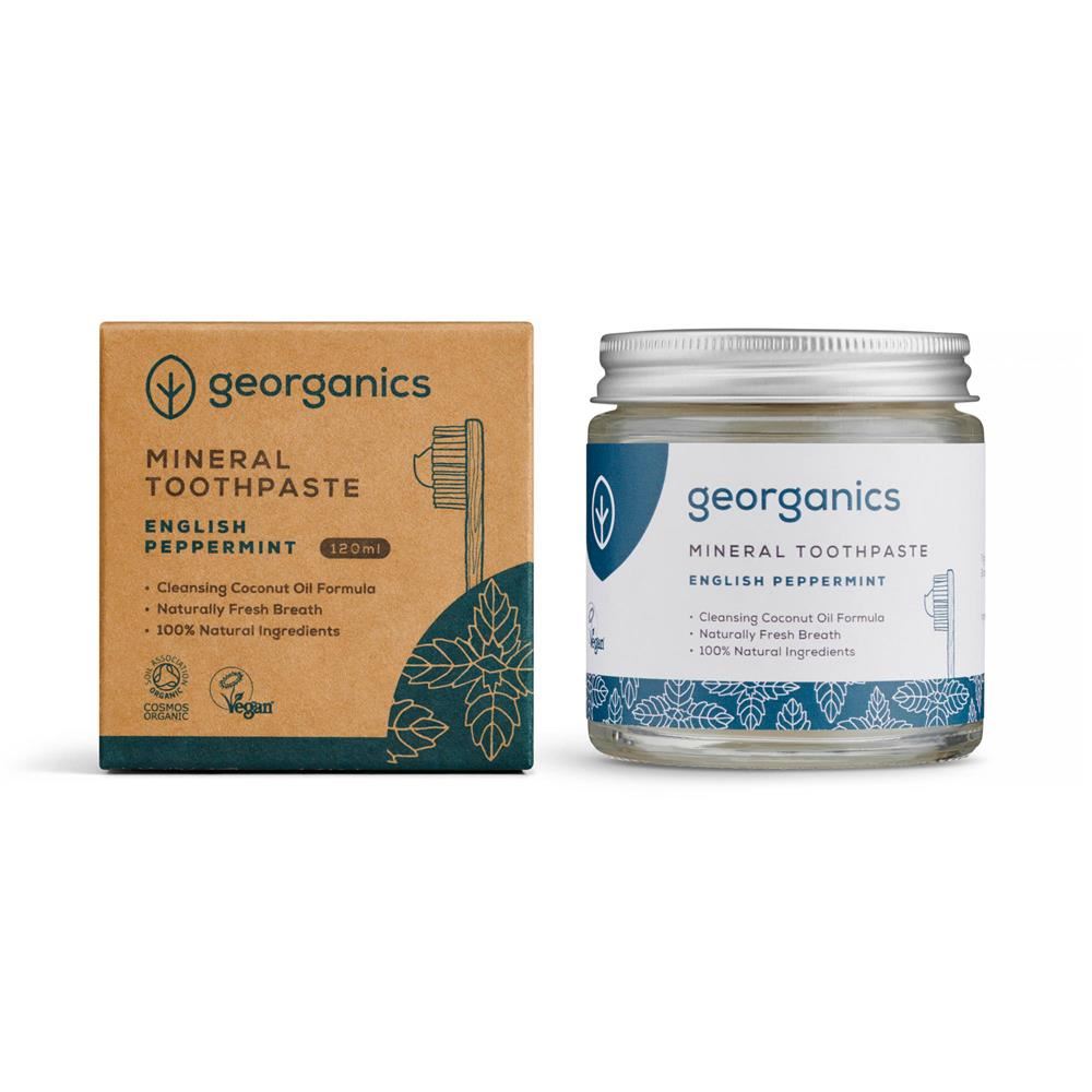 Georganics Mineral Toothpaste - Peppermint - Fluoride Free 75ml