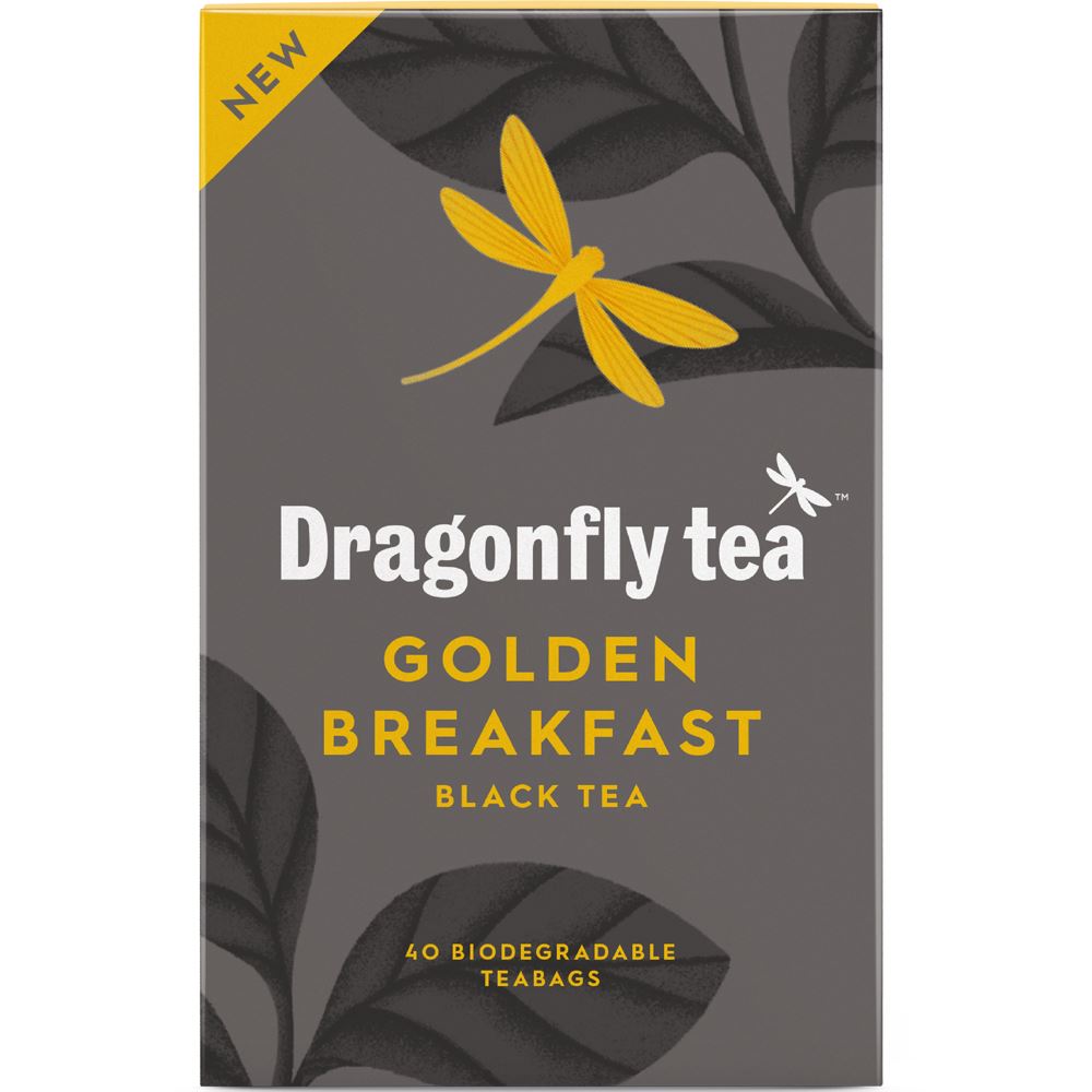 Dragonfly Tea Golden Breakfast Black Tea 40 Tea bags