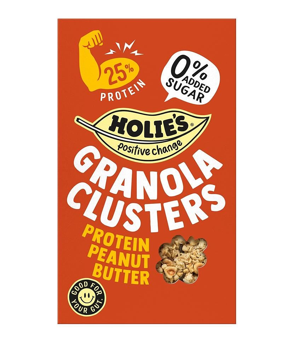 Holies Granola Clusters Protein Peanut Butter 400g - 6 Pack