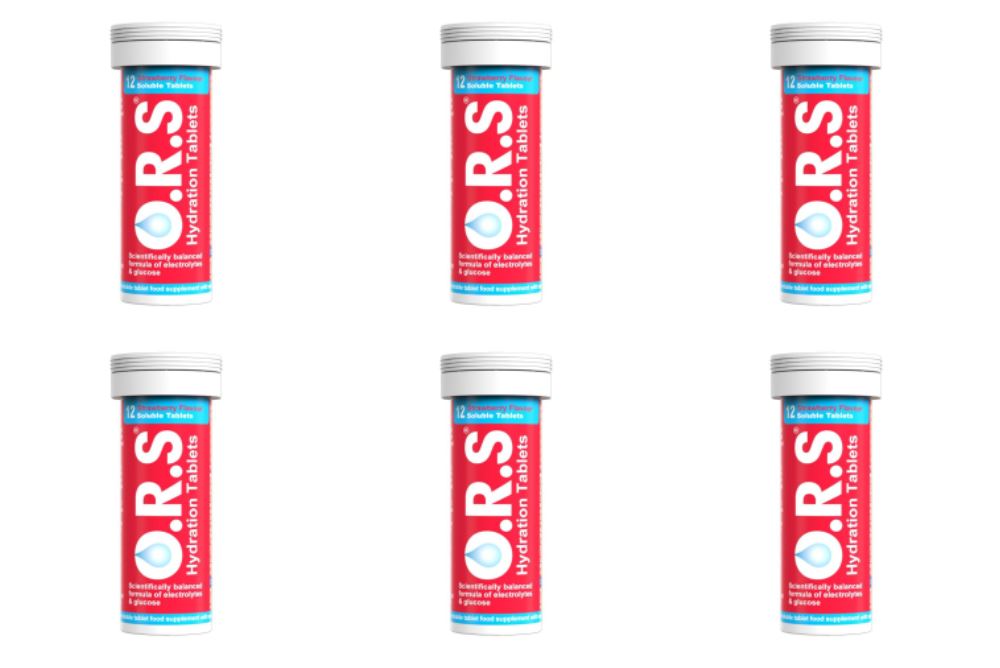 ORS Oral Hydration Salts Strawberry Flavour - 12 Tablets