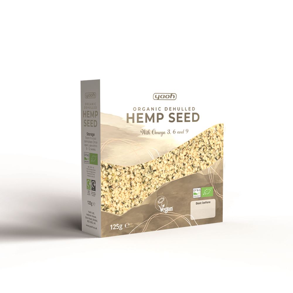 Yaoh Organic Hemp Seed Dehulled 125g