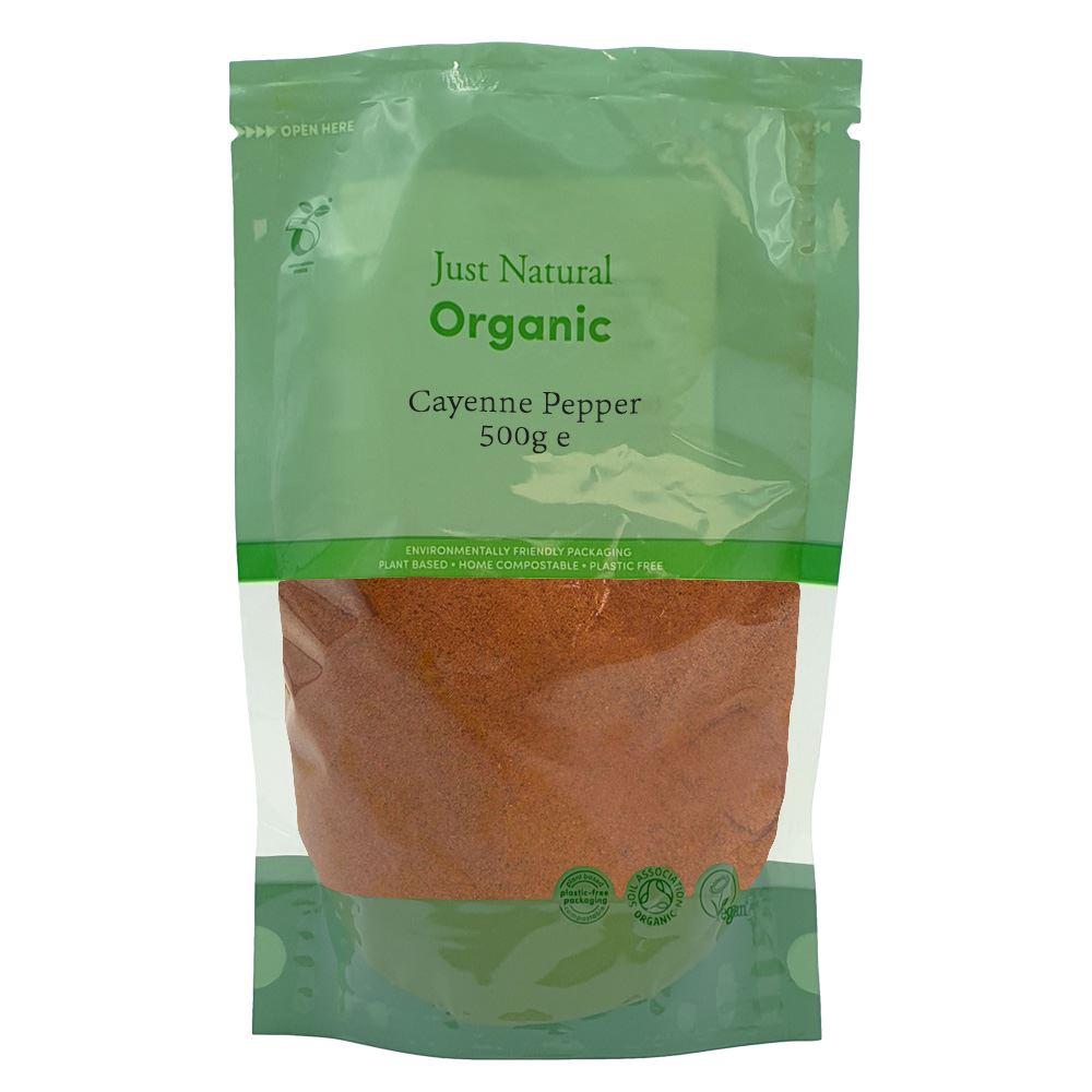 Just Natural Herbs Organic Cayenne Pepper 500g