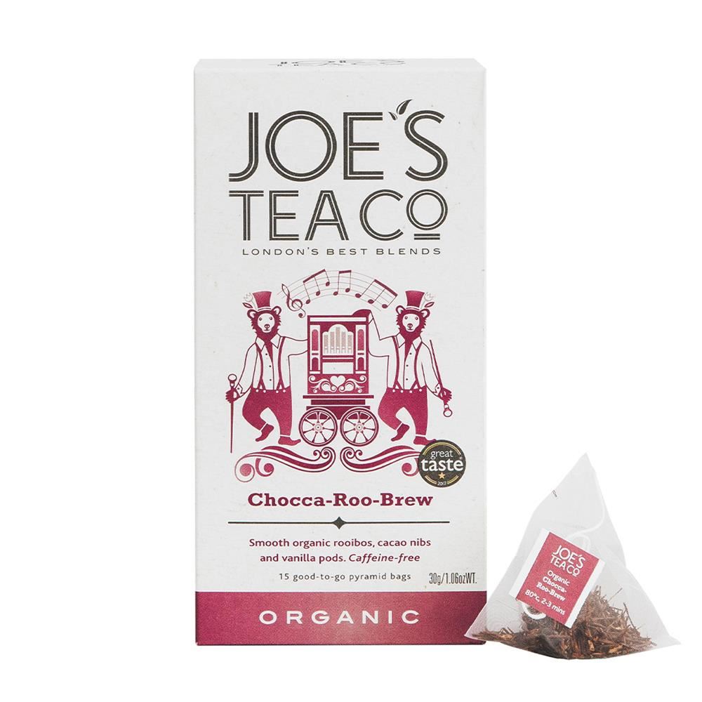 Joes Tea Company Chocca-Roo-Brew - 15 biodegradable pyramid bags