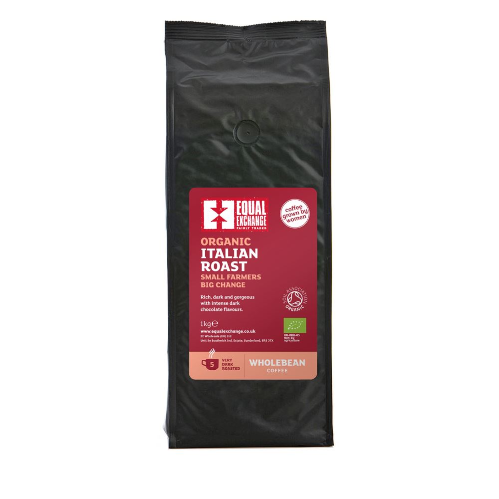 Equal Exchange Organic Italian Roast Beans Coffee 1kg