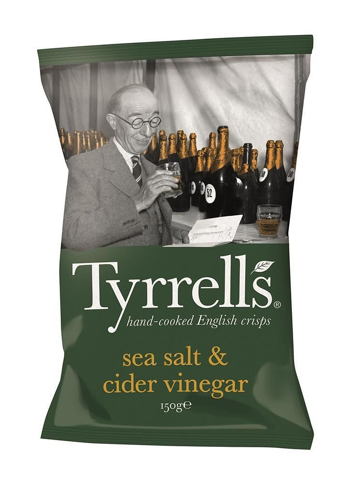 Tyrrells Sea Salt & Cider Vinegar Crisps 150g - 6 Pack